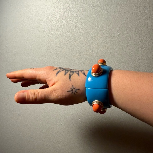 Vintage Funky Chunky Costume Bangle Bracelet - Picture 2 of 6